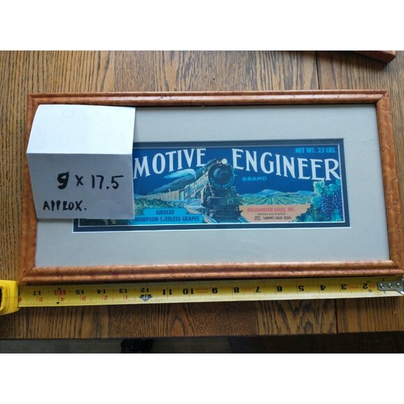 Birds Eye Maple Frames/w train pictures - Picture 3 of 9